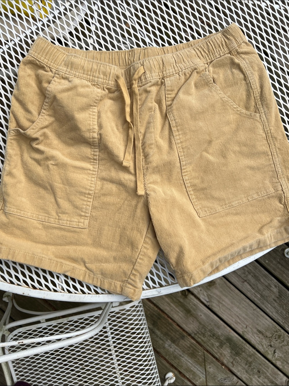 Katin Men's Corduroy Drawstring Shorts - Beige